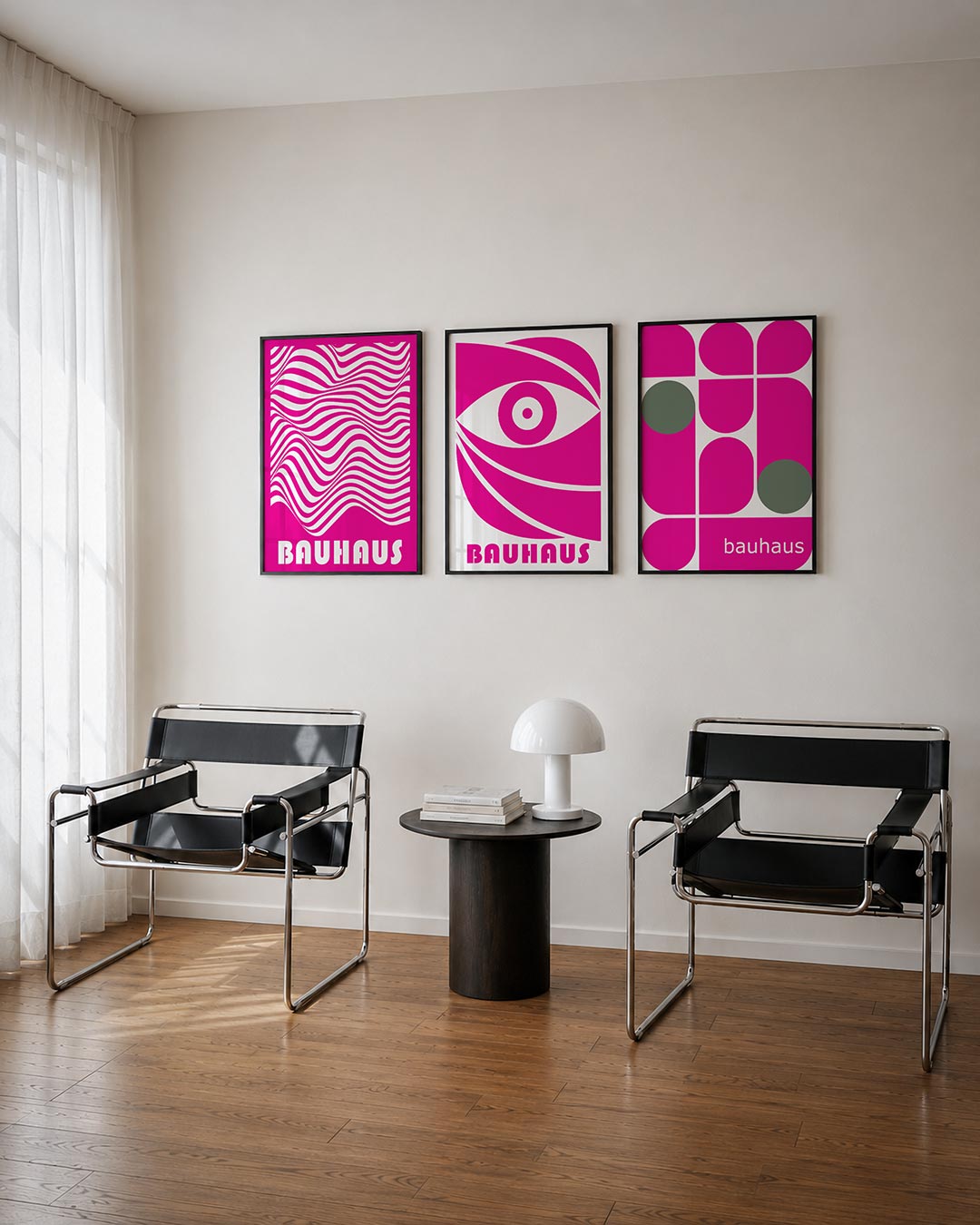 Golvend lijnenspel Posterset
