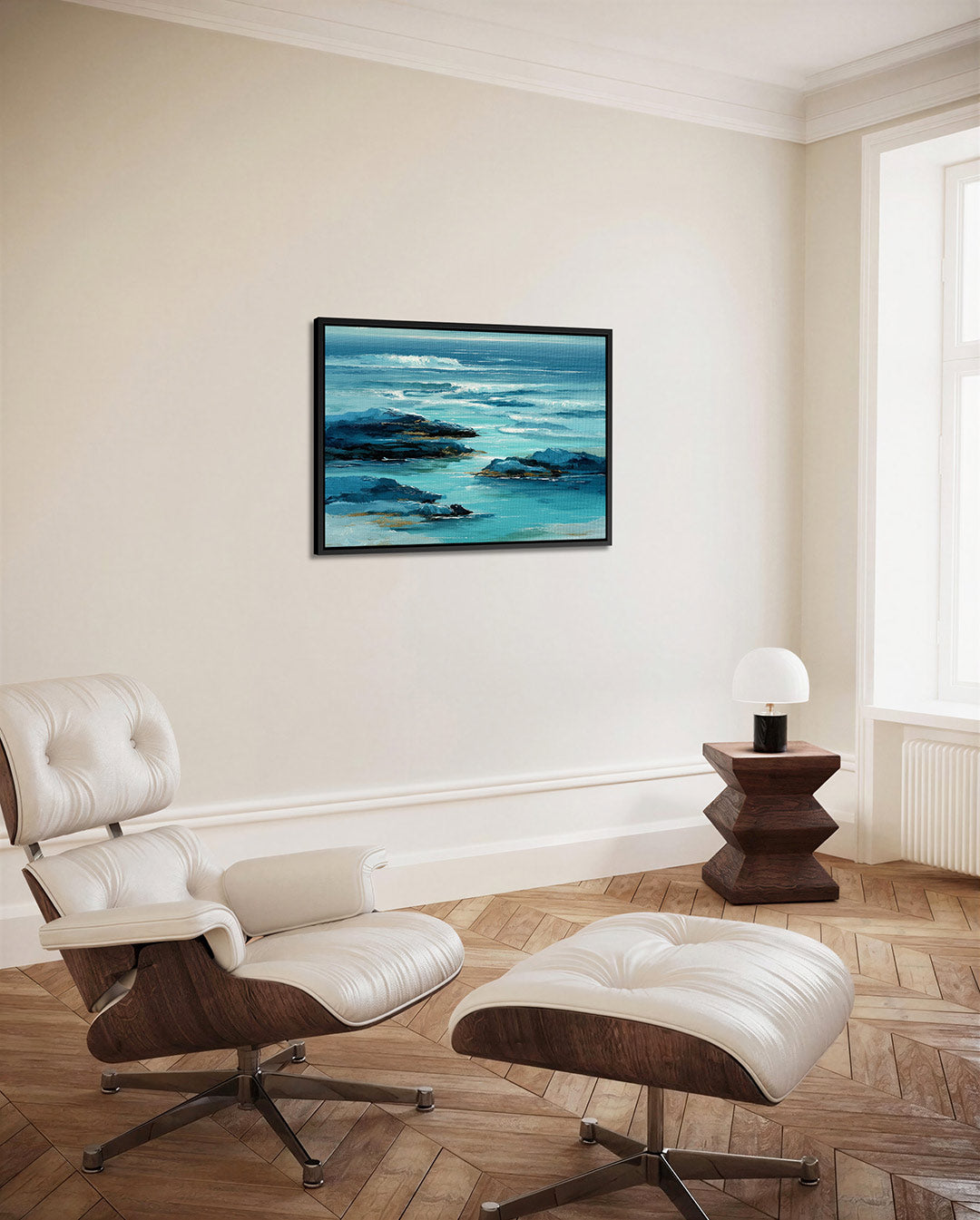 Zeezicht compositie Kunstwerk
