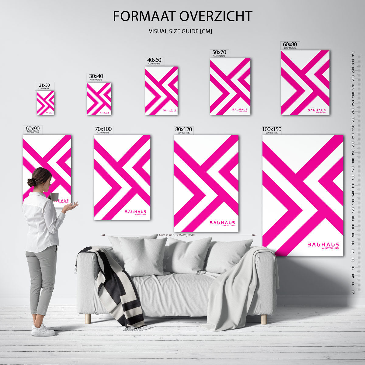 Lijnenspel en kleur Poster