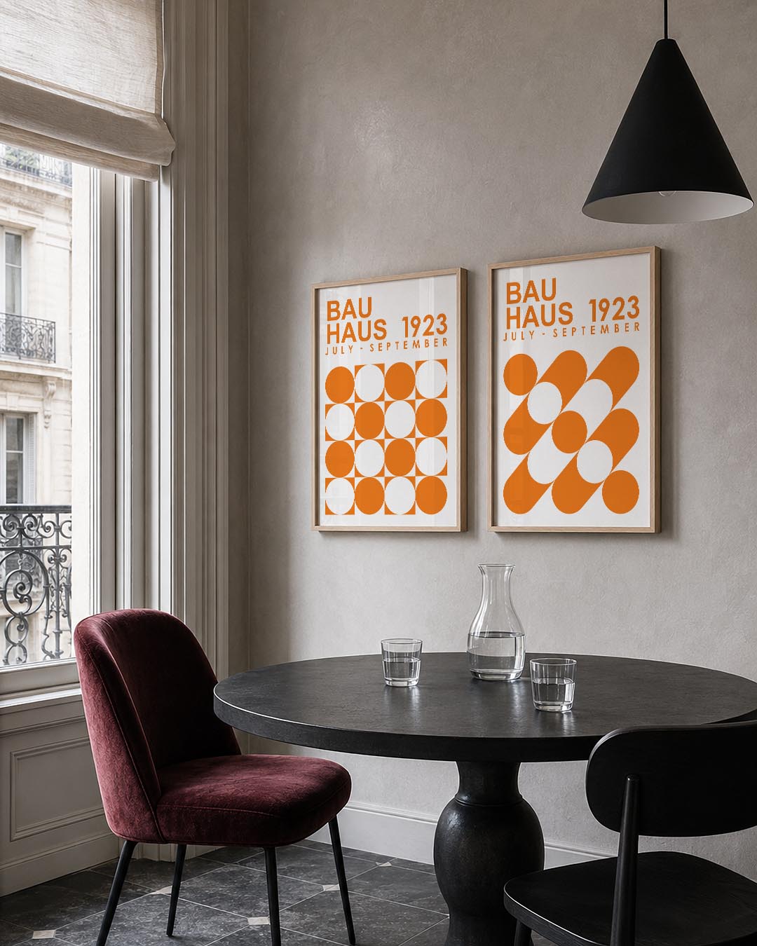Cirkelritme en kleur Posterset