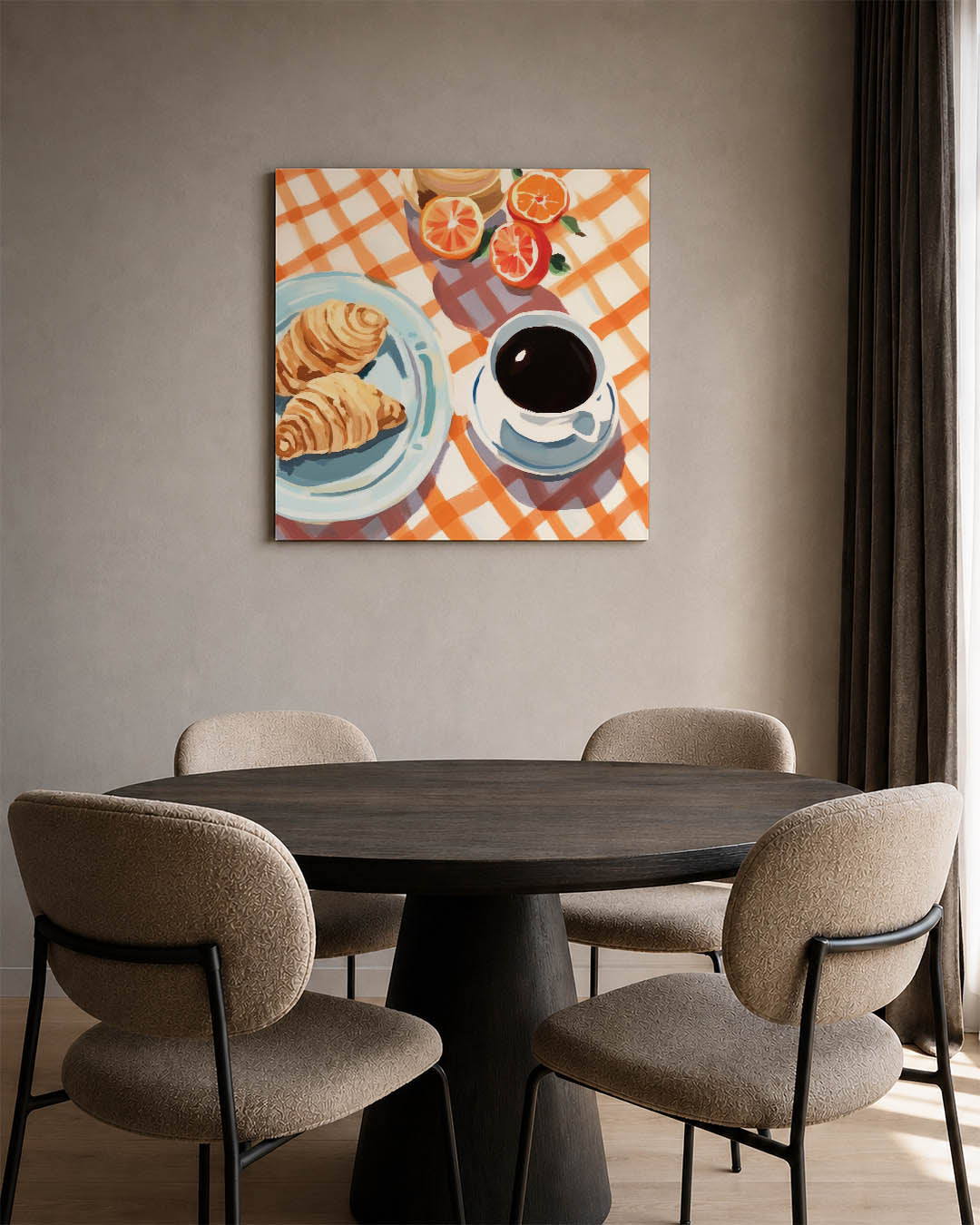 Ontbijt tafereel Kunstwerk