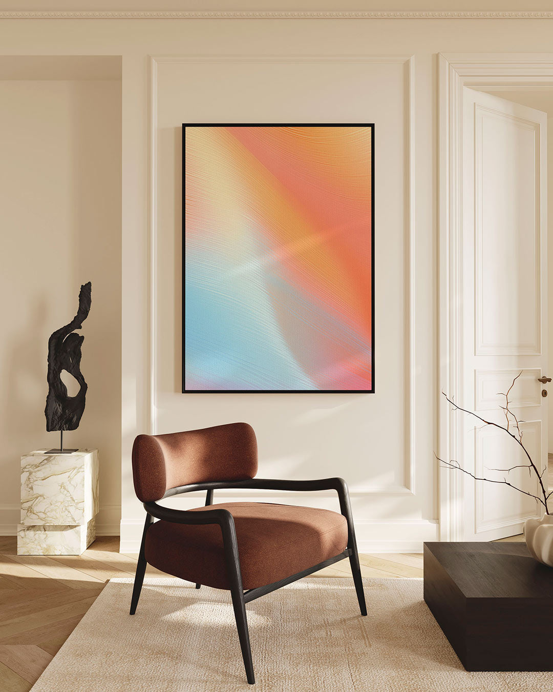 Kleurrijke golven Kunstwerk