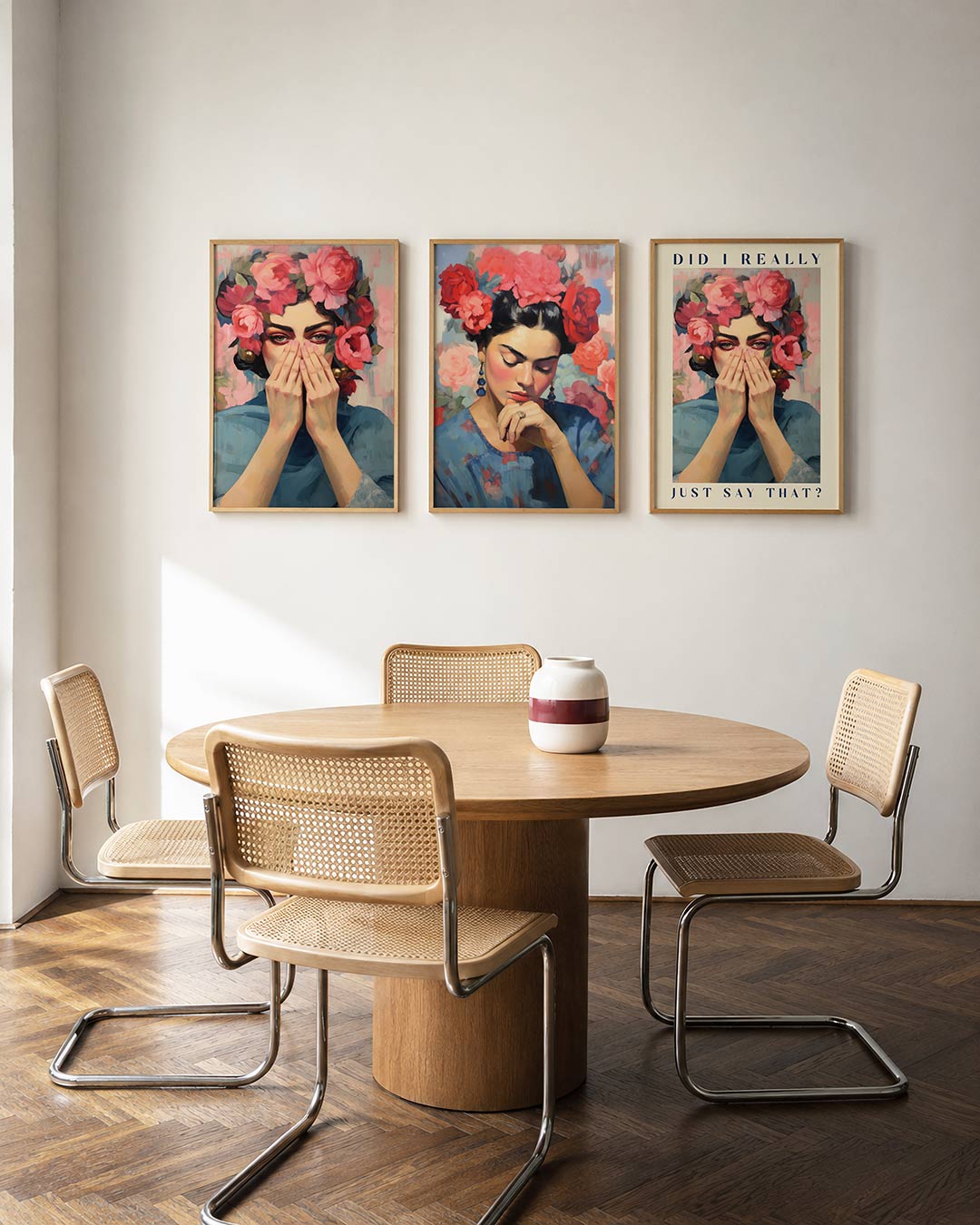 Bloemen en blik Posterset