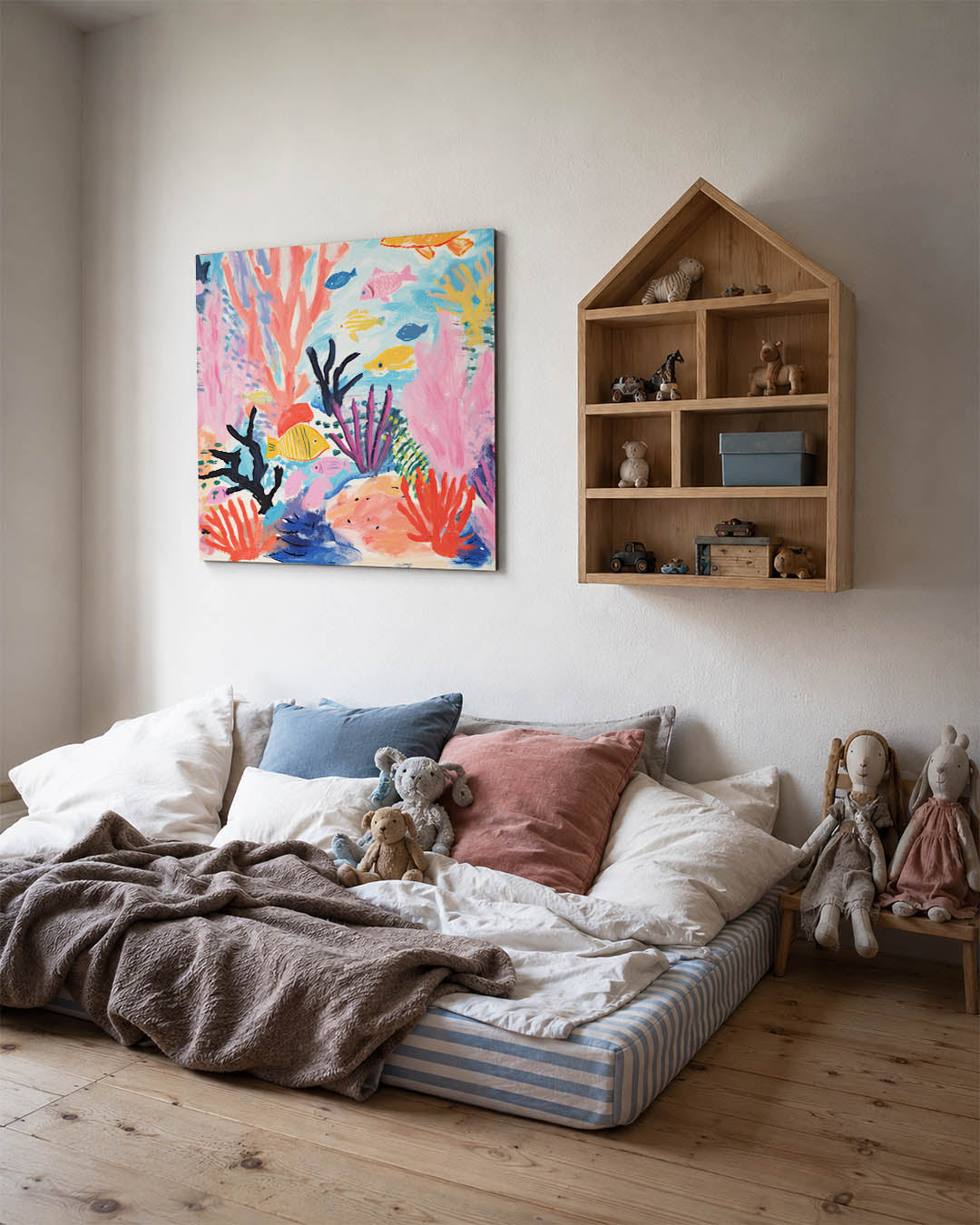 Kleurrijke onderwaterwereld Kunstwerk