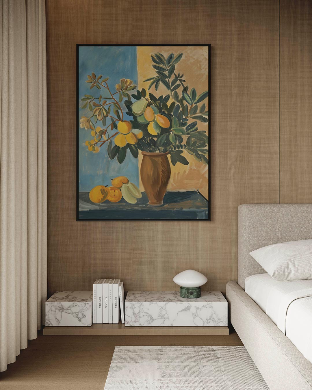 Kleurrijke bloemenvorm Kunstwerk