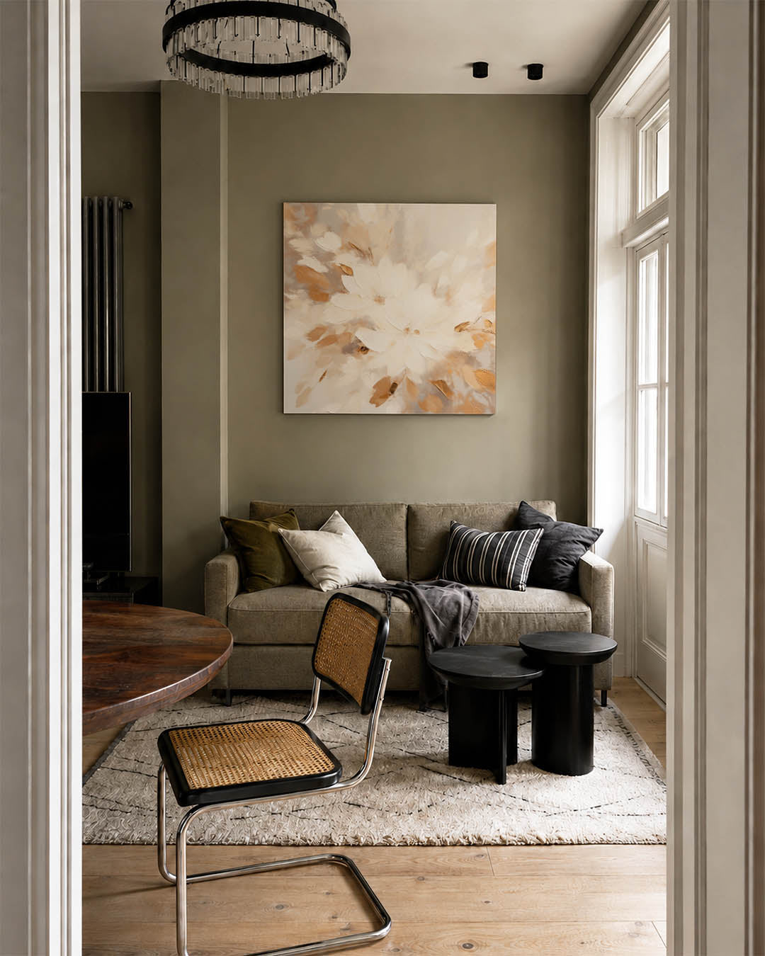 Bloemrijke compositie Kunstwerk