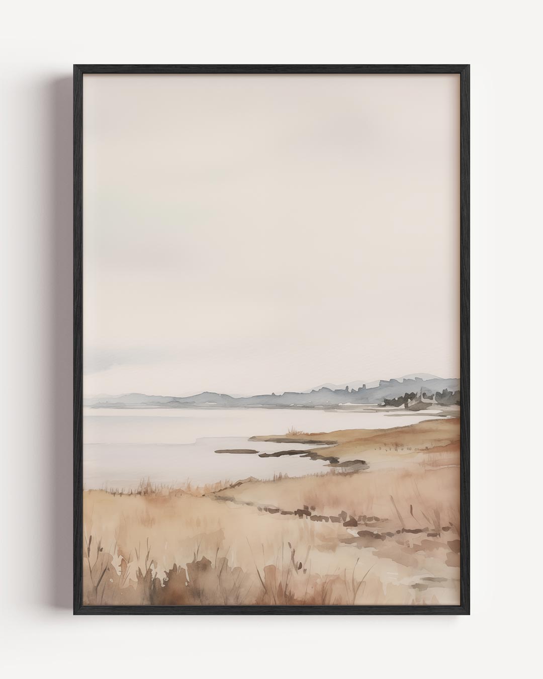 Sereen Landschap Aquarel Poster-WallArtistic