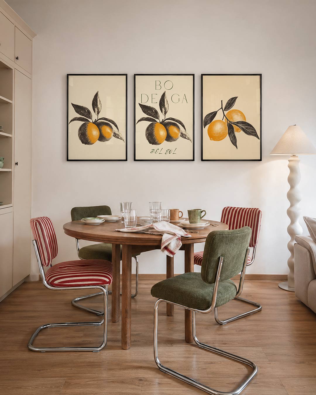 Vruchten en bladeren Posterset