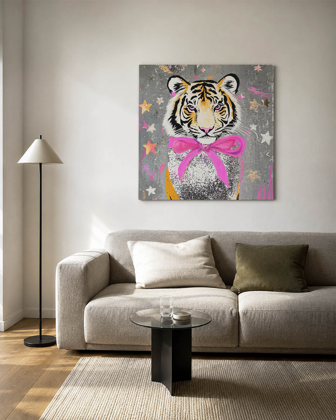 Kleurrijke tijger Kunstwerk