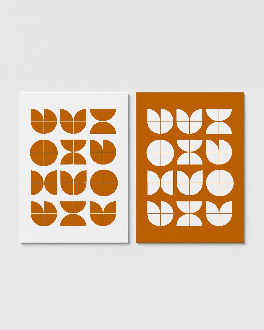 Vormritme en kleur Posterset