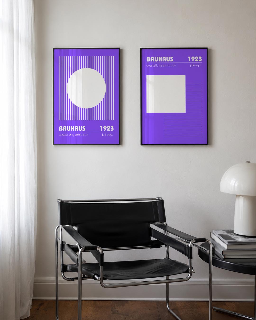Lijnen en cirkel Posterset