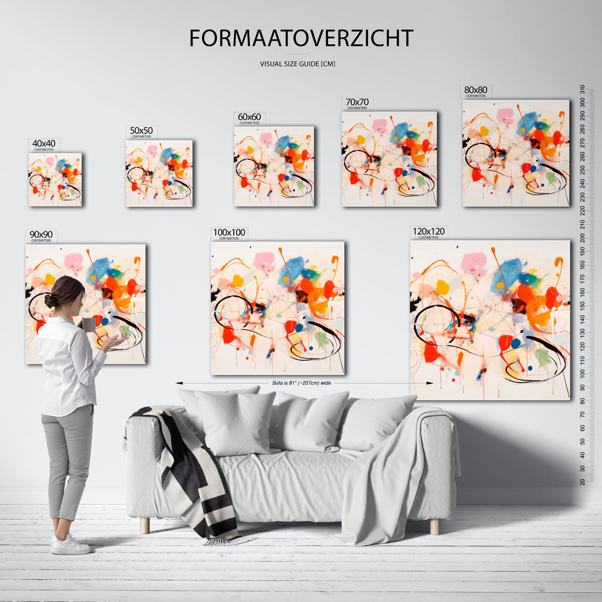 Abstracte vormen Poster