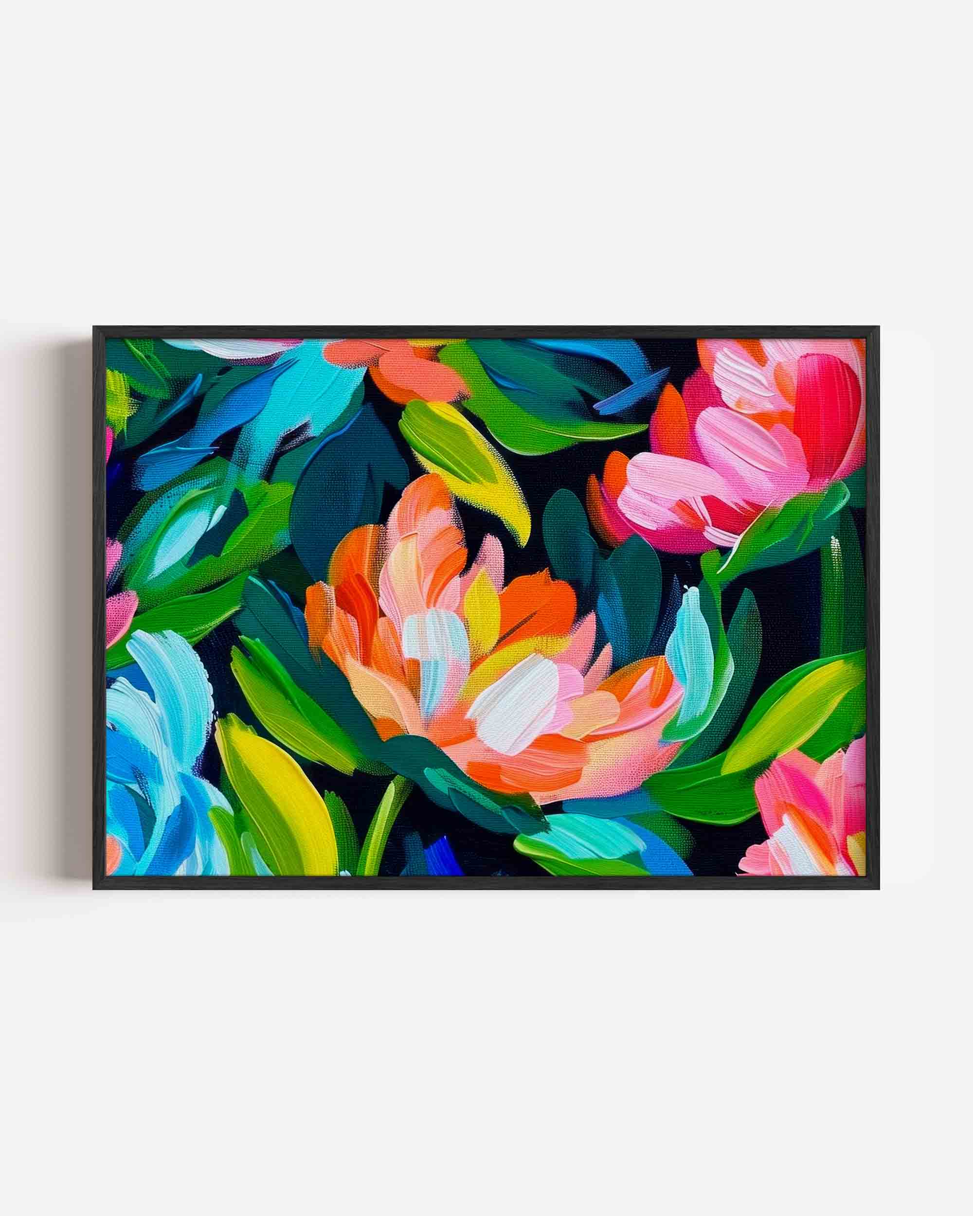 Bloemen en bladeren Poster