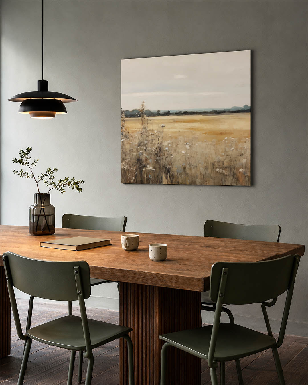 Rustig landschap Kunstwerk