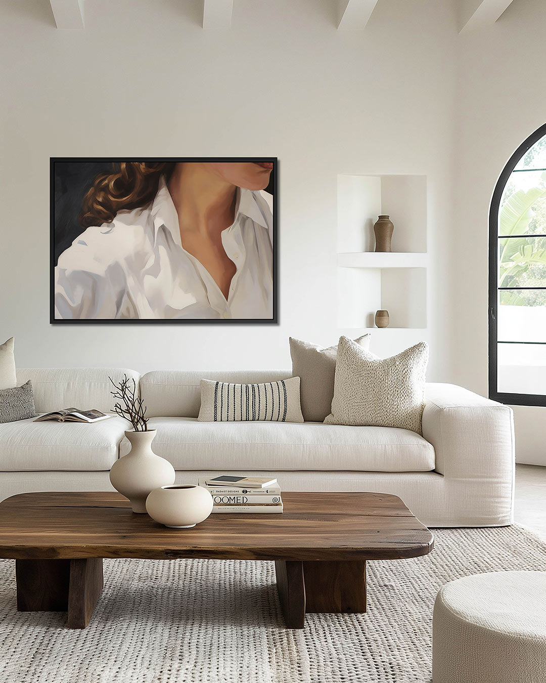 Elegante vrouwelijke vorm Kunstwerk