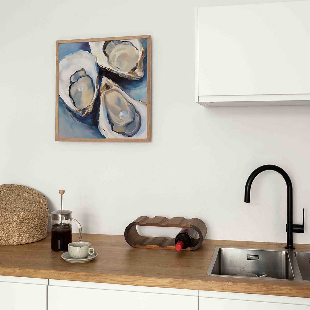 Drie oesters Poster