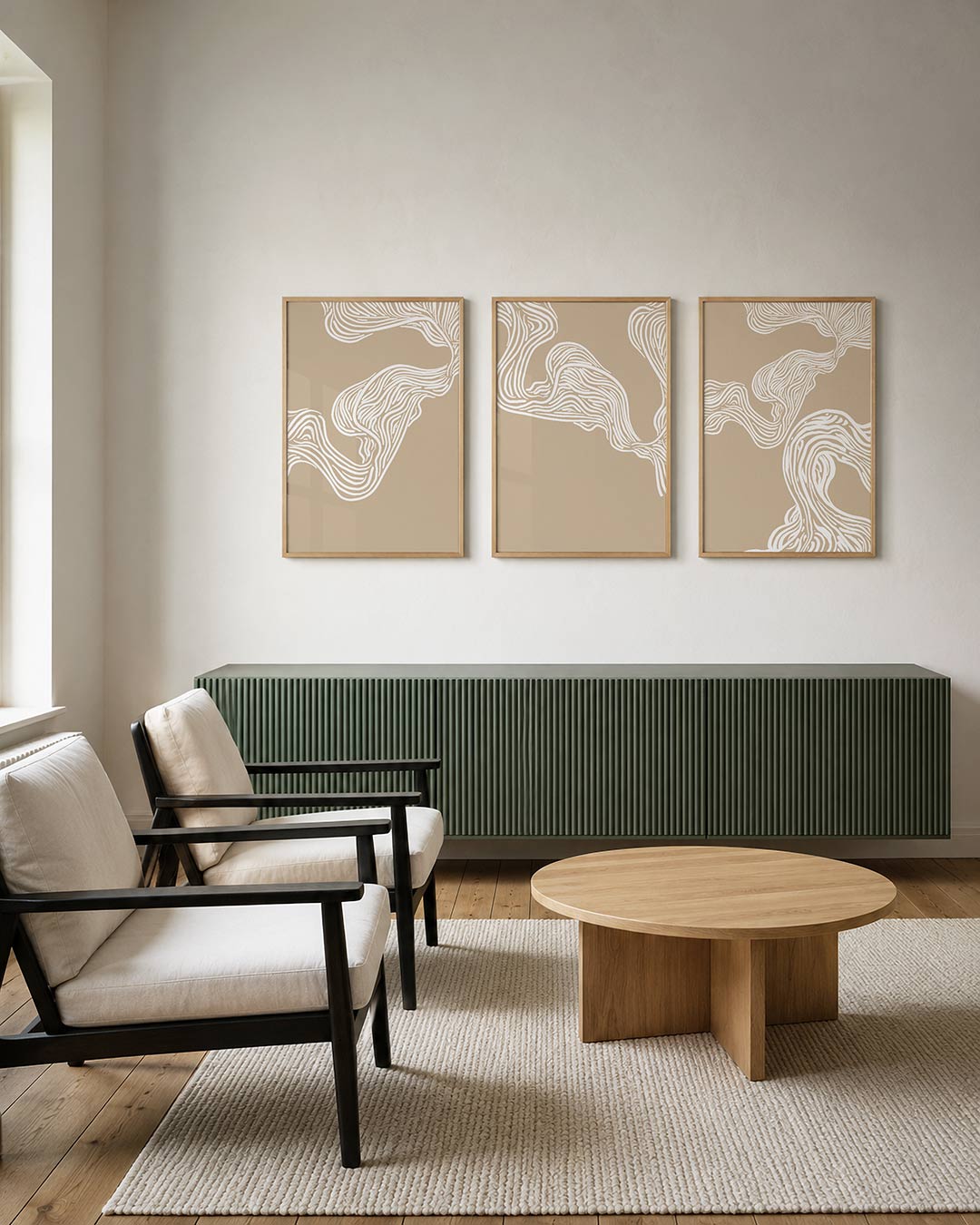 Golvende lijnen Posterset