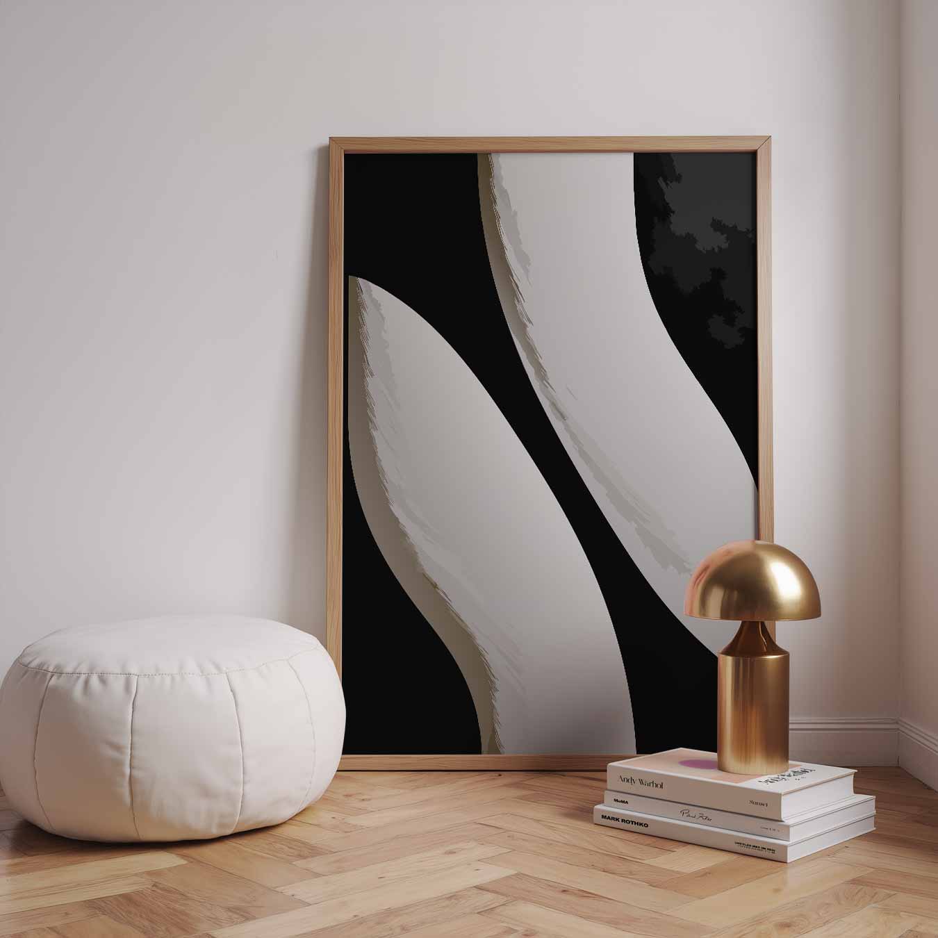 Strepen in Stijl Poster-WallArtistic