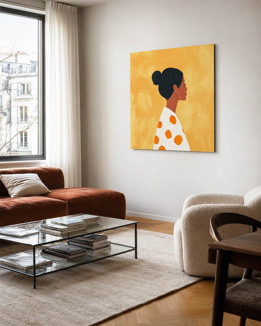 Vrouwelijk silhouet Kunstwerk
