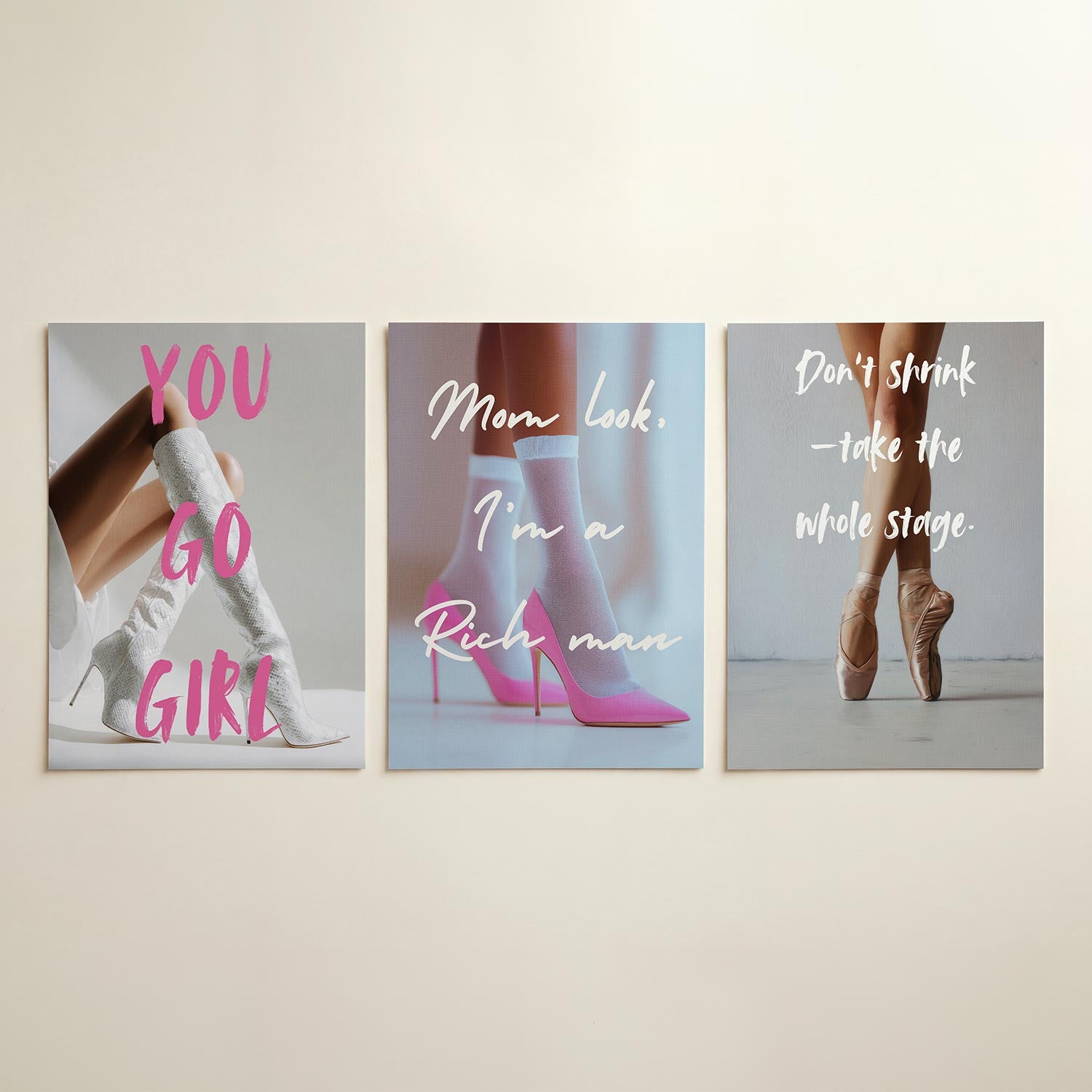 Krachtige stijl Posterset