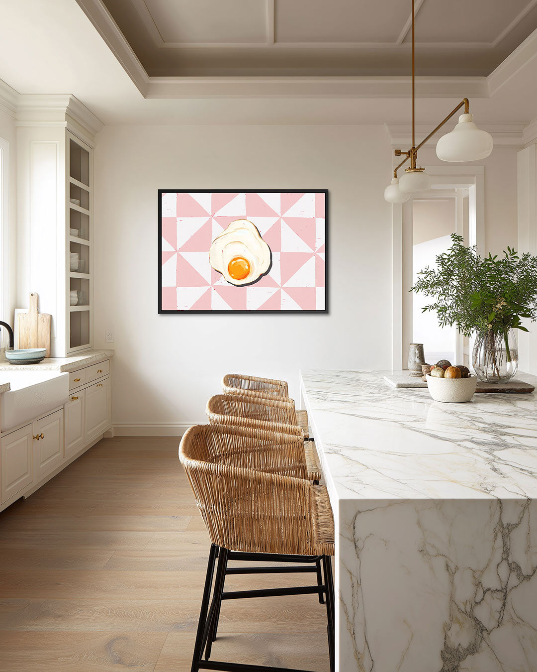 Geometrisch ontbijt Kunstwerk