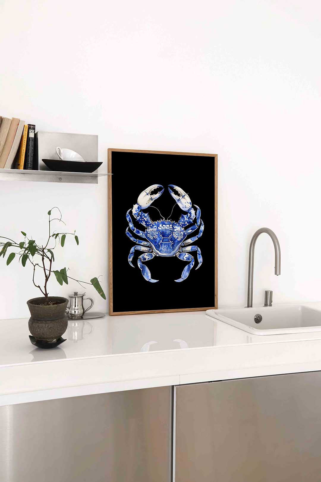 Blauwe krab Poster