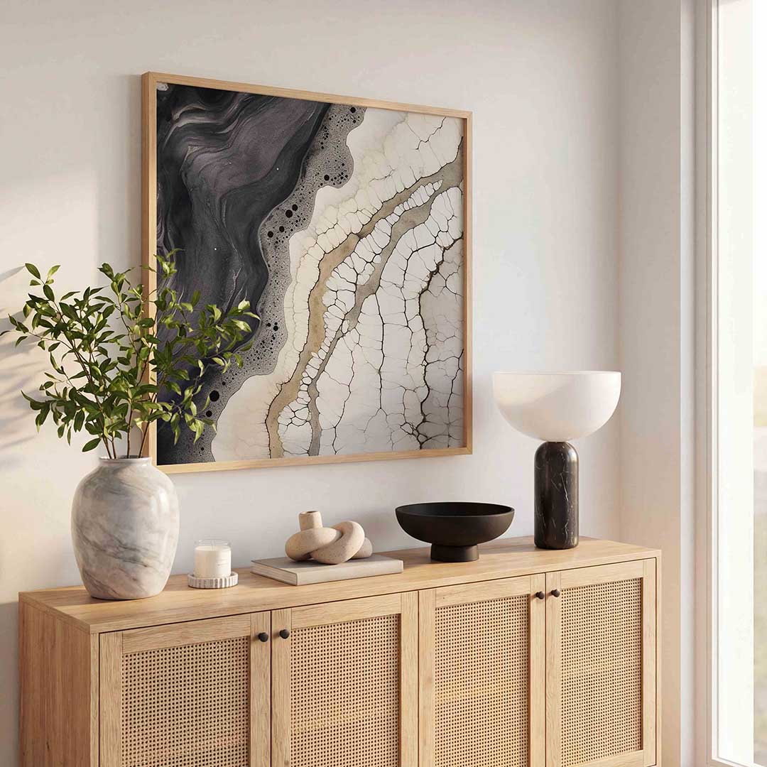 Abstracte lijnen en patronen Poster