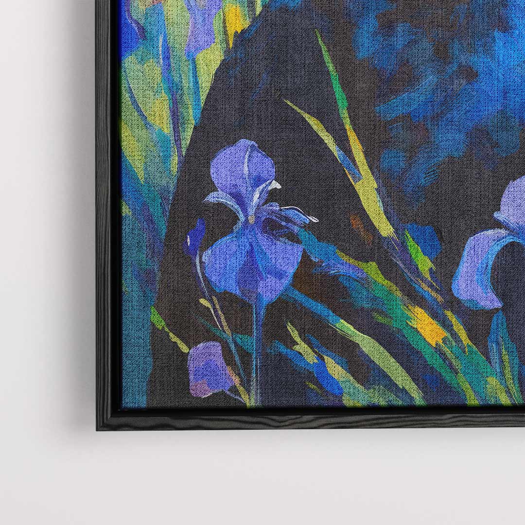 Mystieke Kat in Bloementuin Kunstwerk