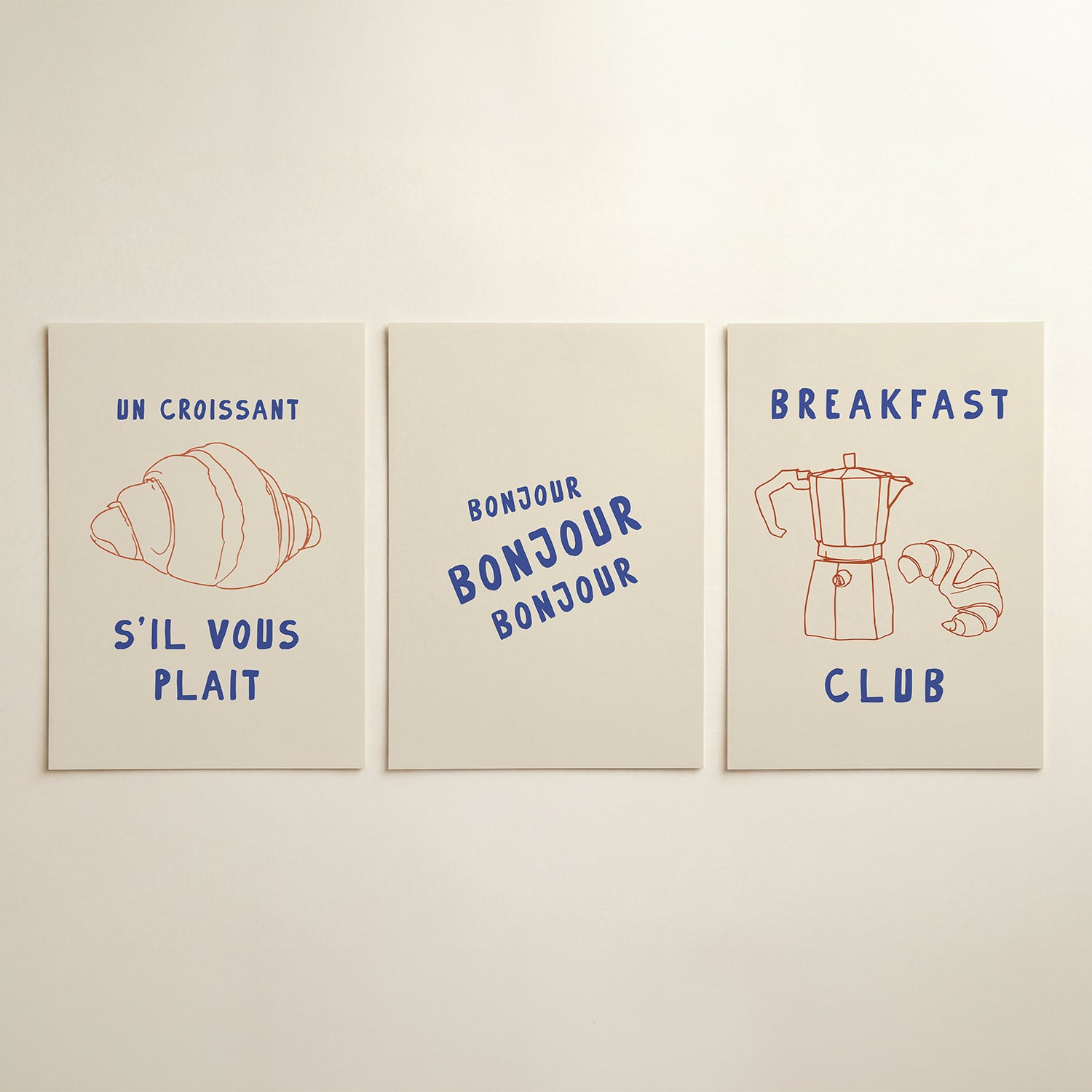 Kleurrijke eenvoud Posterset