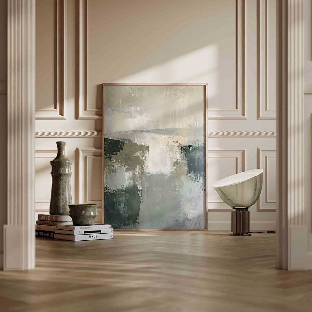 Abstracte landschapsweergave Poster