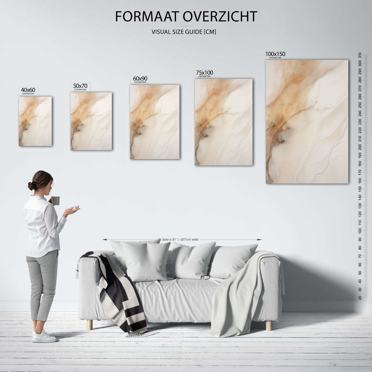 Organische vormen Kunstwerk