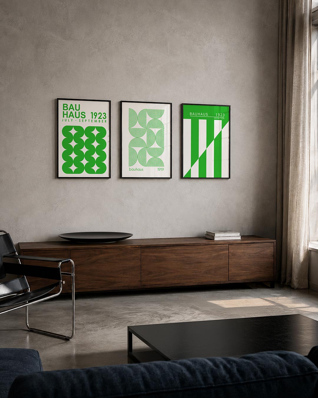 Groene vormpatronen Posterset