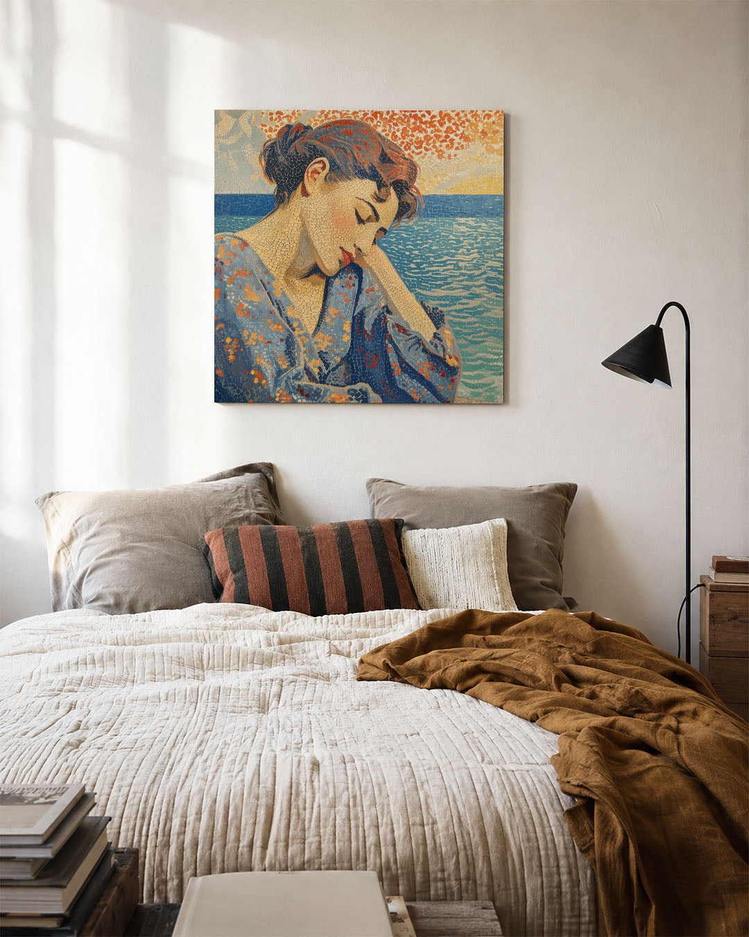 Dromerige vrouw Kunstwerk