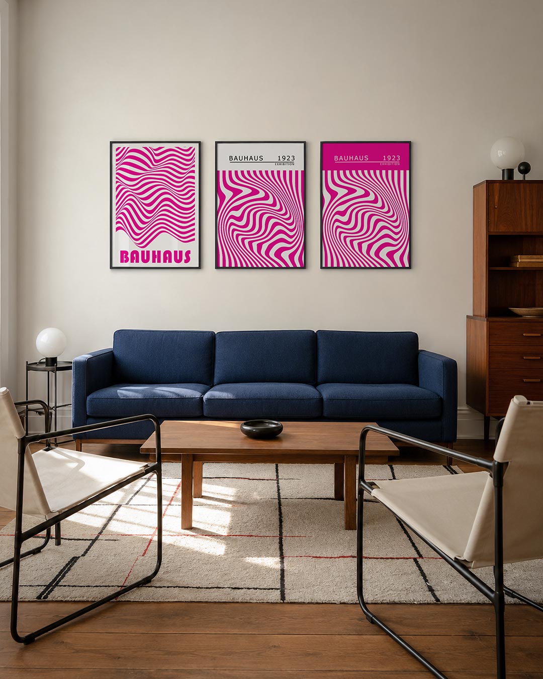 Golvend lijnenspel Posterset