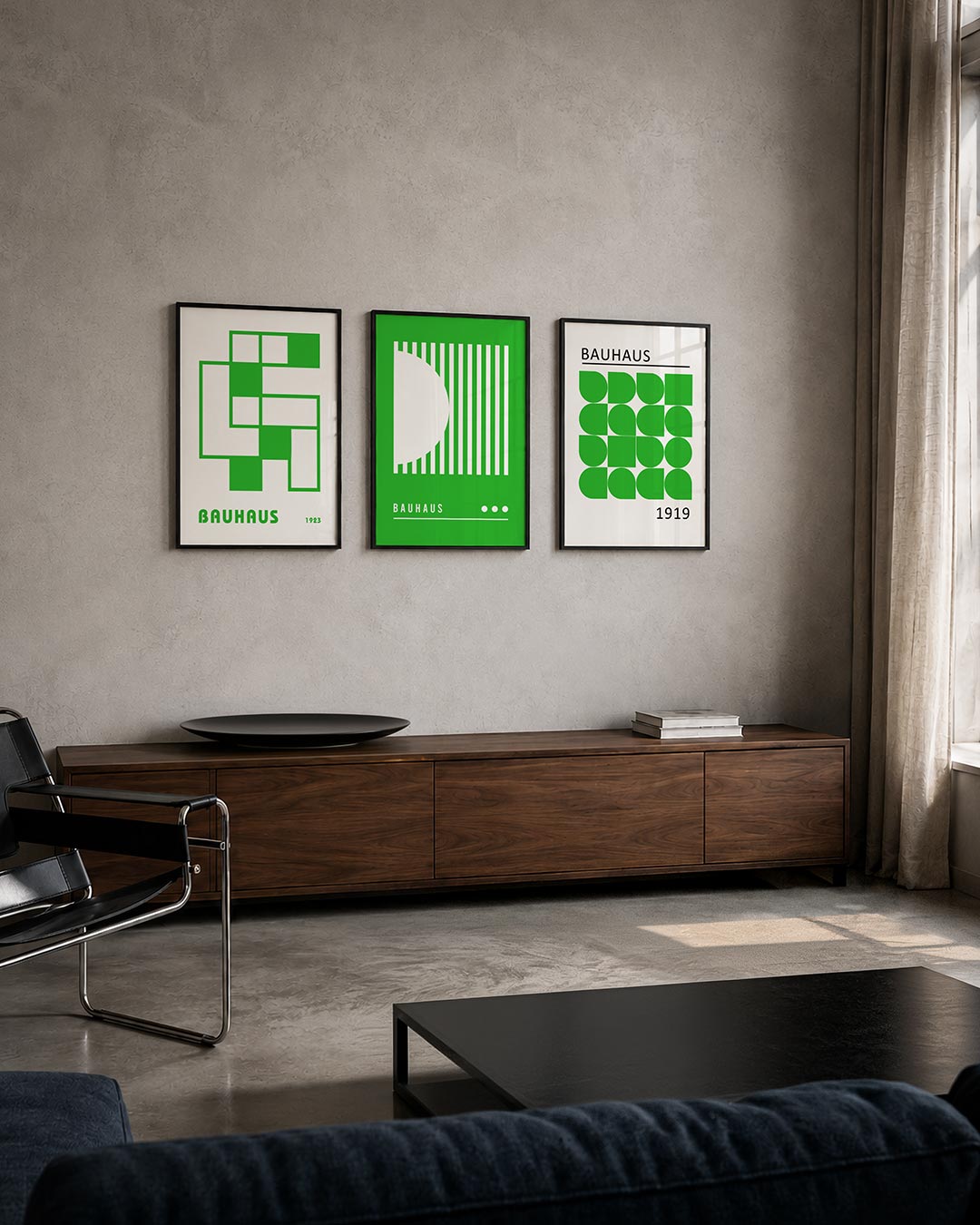 Groene vlakstructuur Posterset