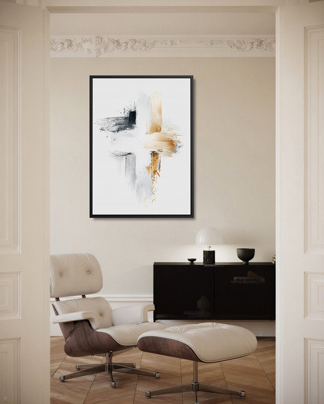Dynamische kleurvlakken Kunstwerk