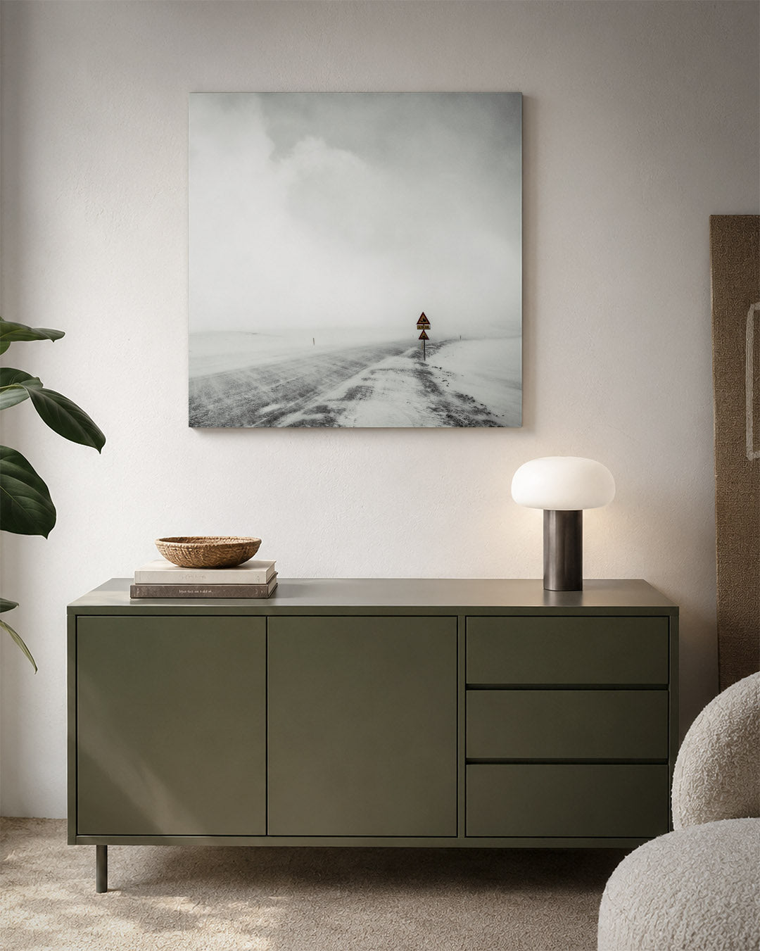 Winterweg Kunstwerk