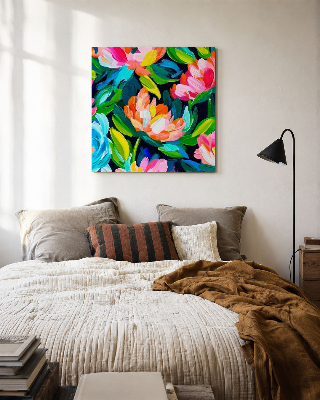 Kleurrijke bloemenpracht Kunstwerk