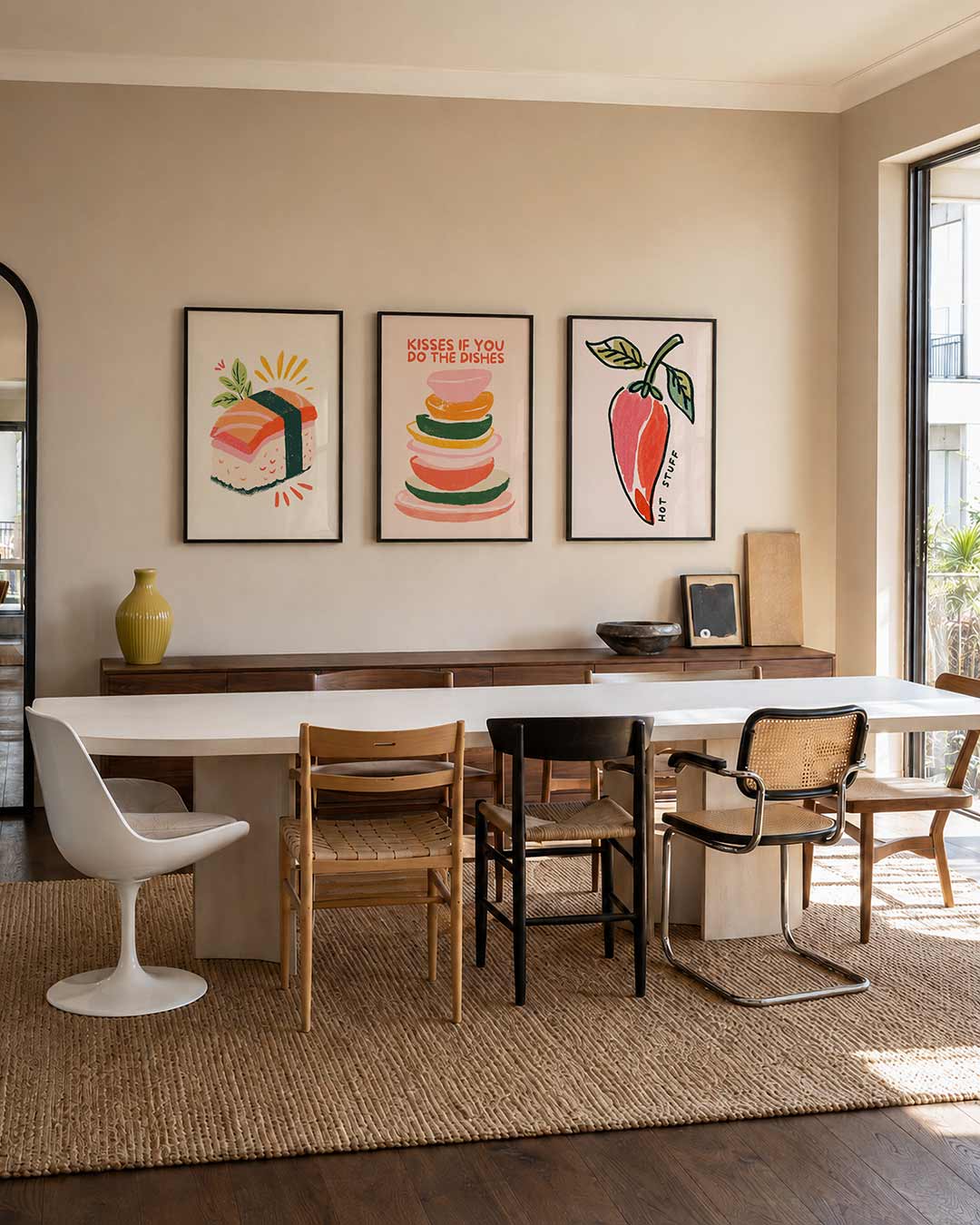 Sushi illustratie Posterset
