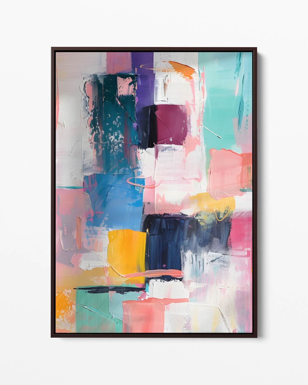 Kleurenfeest op Canvas Kunstwerk-canvas-dibond-plexiglas-wanddecoratie-WallArtistic