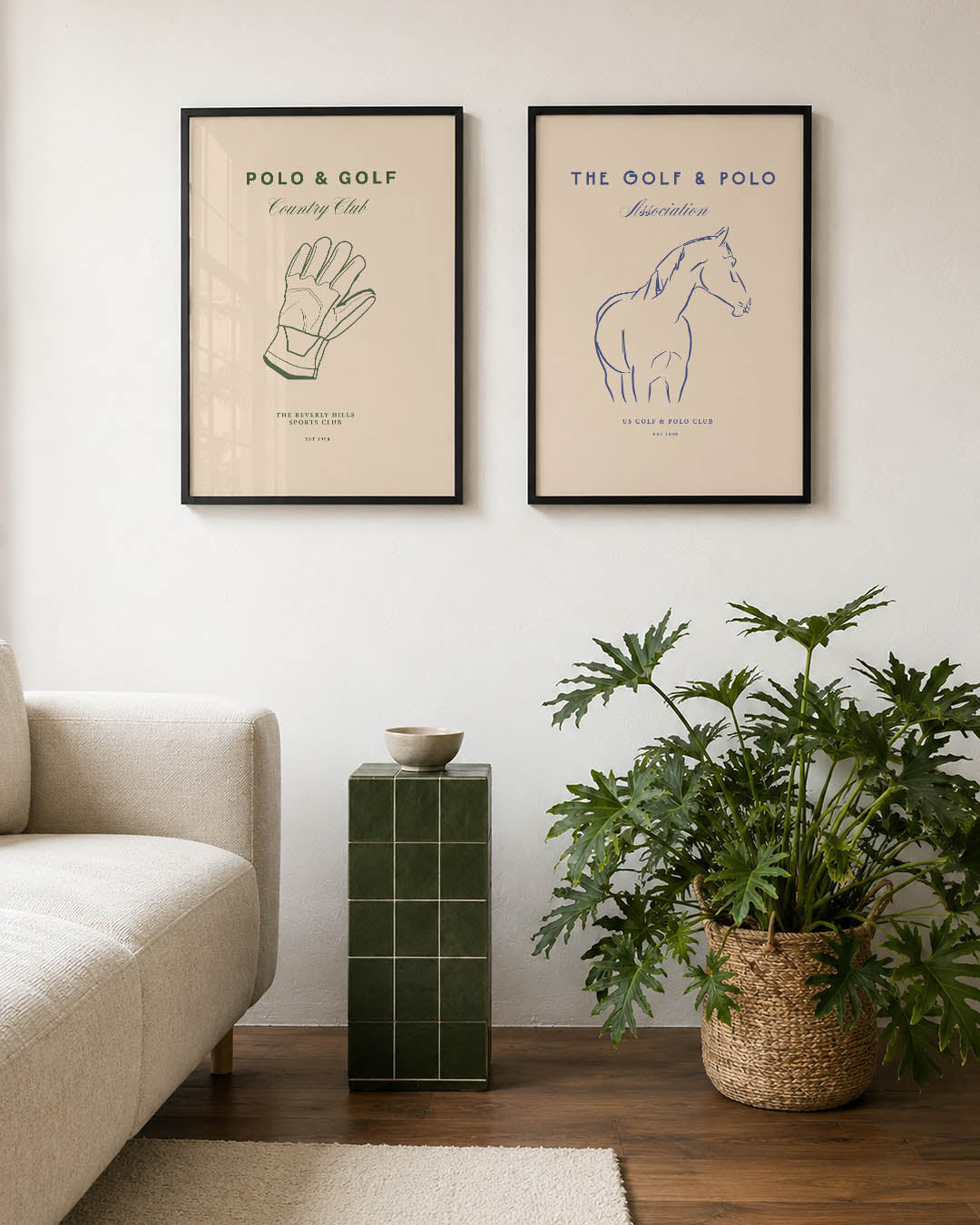 Lijn en handschoen Posterset