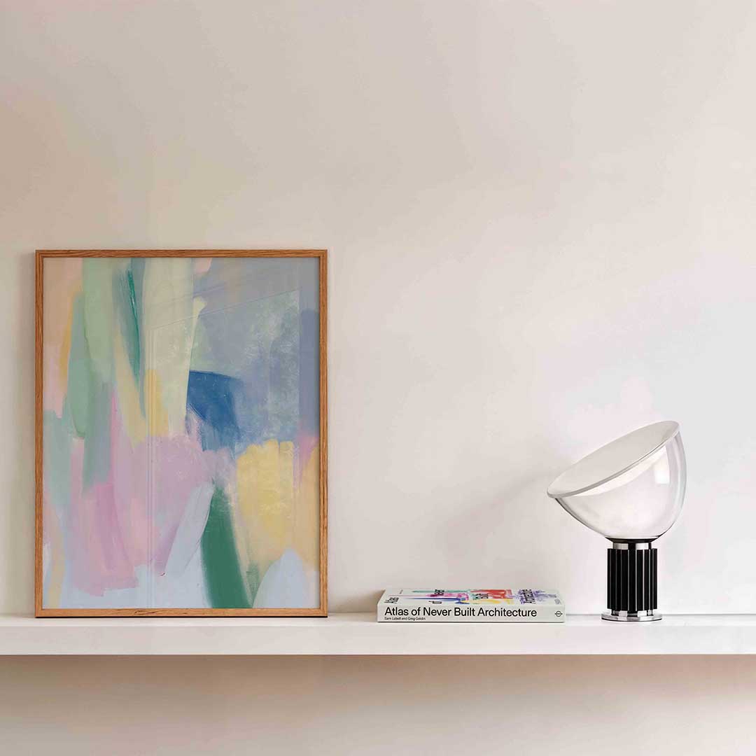 Abstracte pastelkleuren Poster