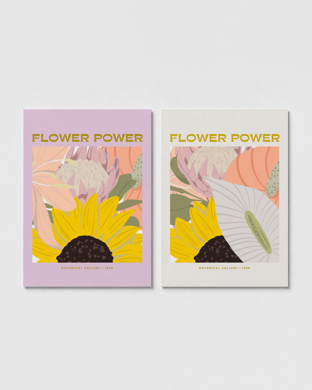 Bloemrijke kleuren Posterset