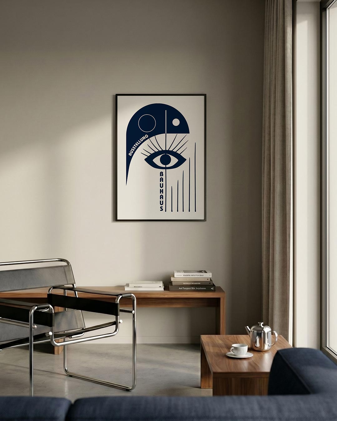 Oog en lijnen Poster