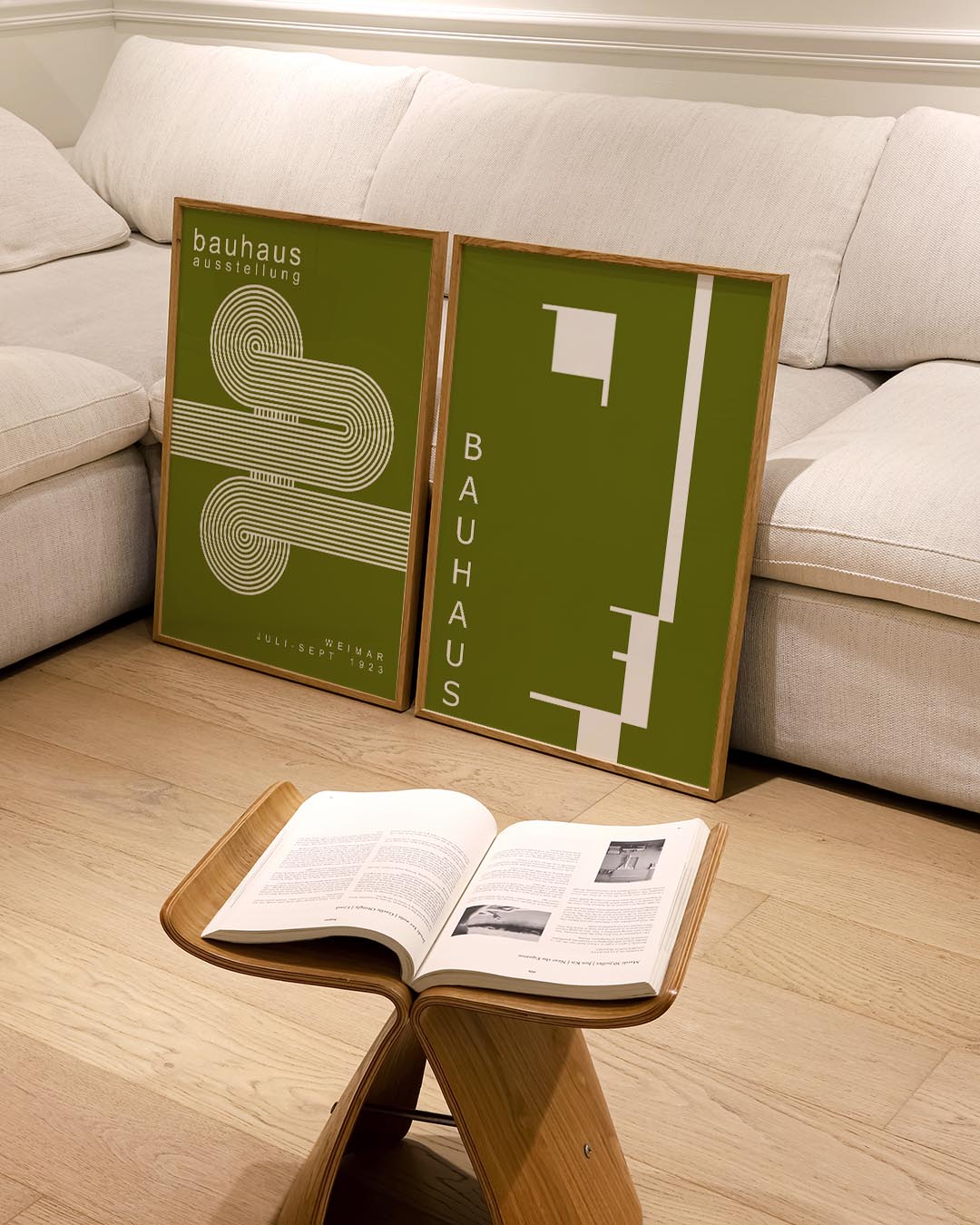 Strakke lijnenspel Posterset