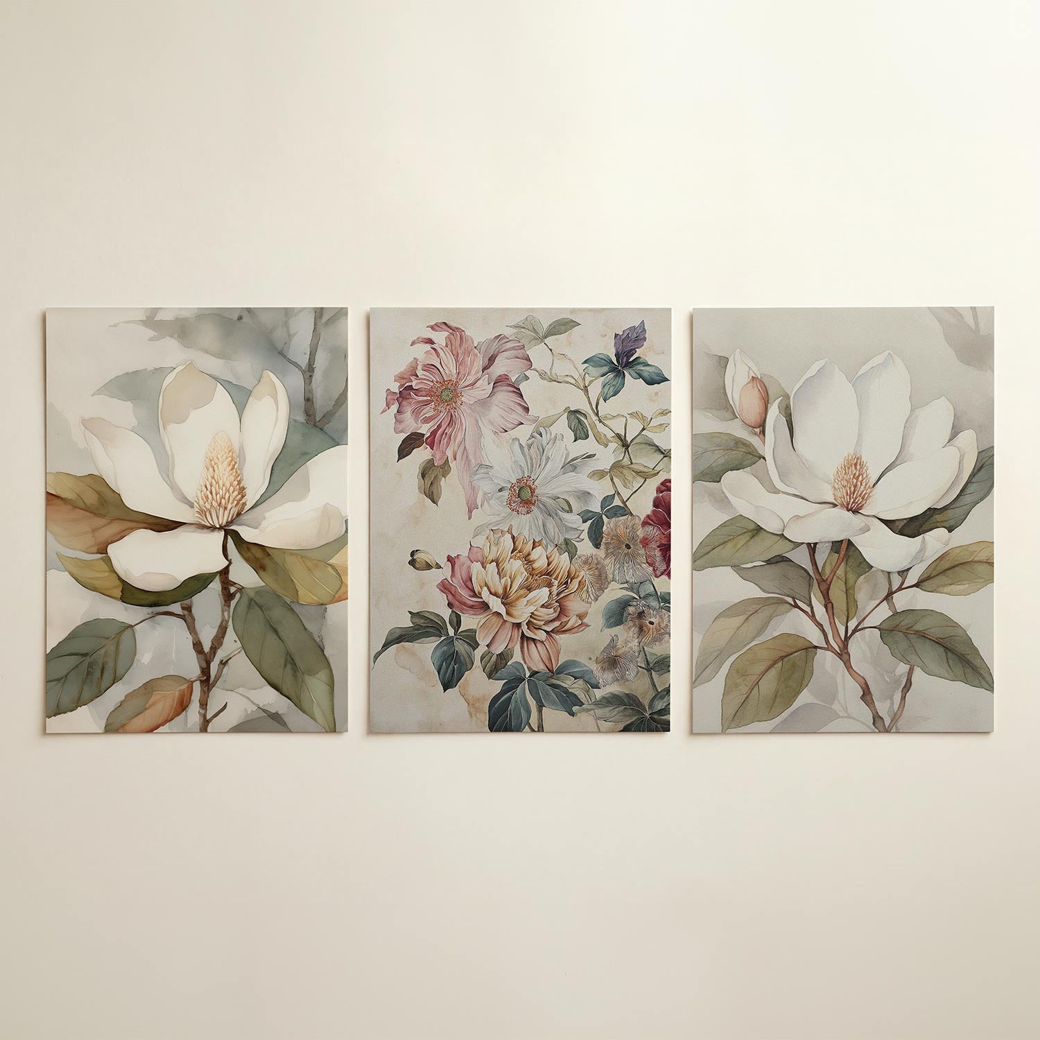 Bloem en bladeren Posterset
