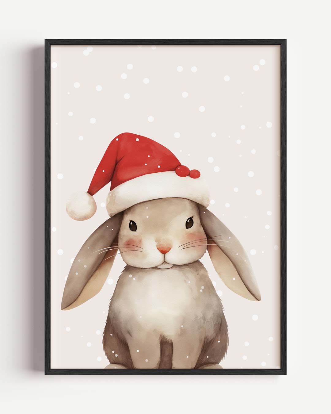 Kerstkonijn Poster-WallArtistic