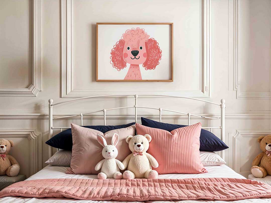 Roze poedel Poster