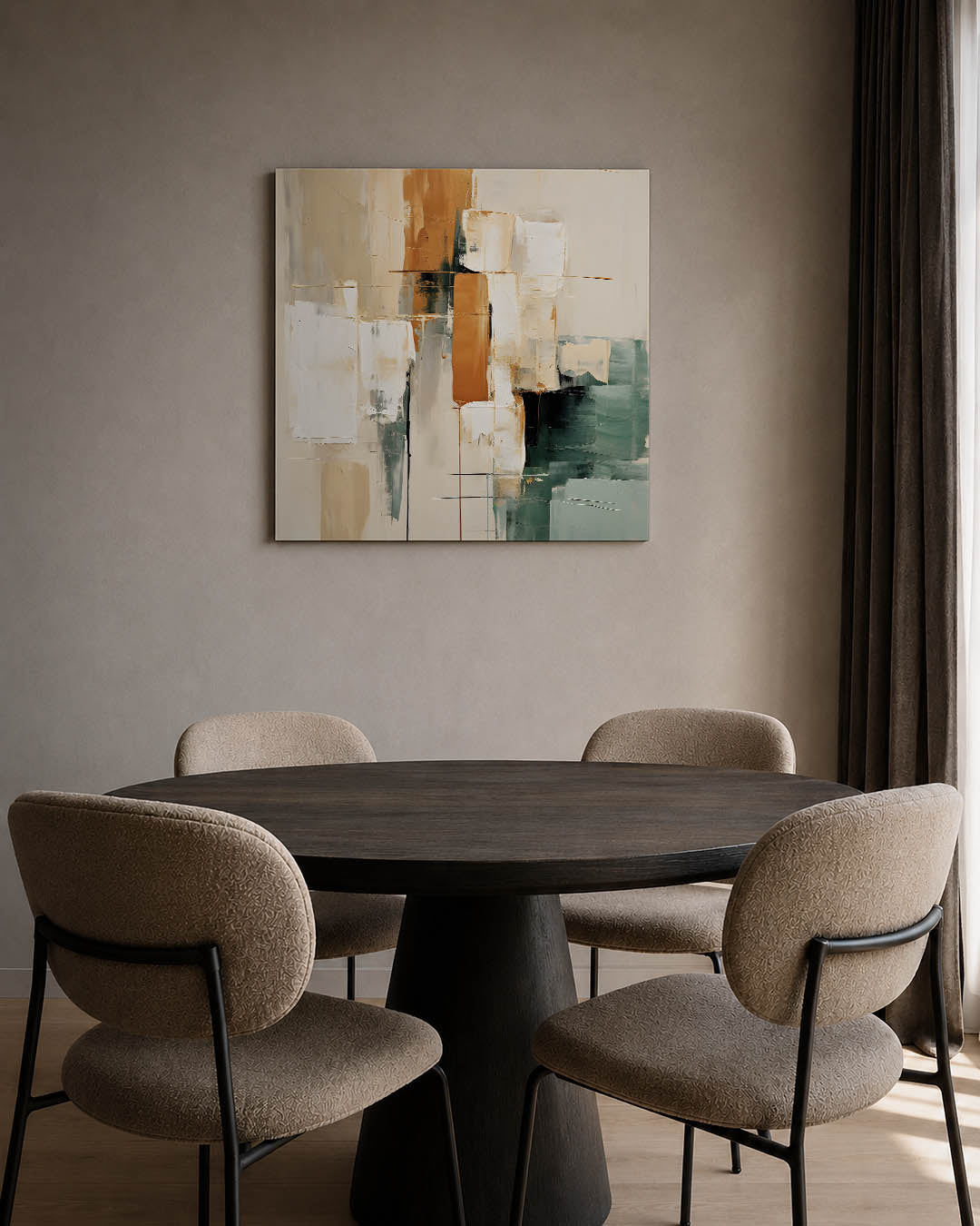 Geometrische kleurencompositie Kunstwerk