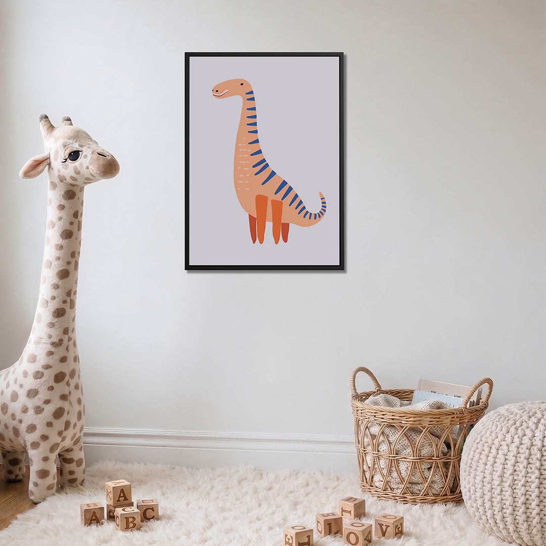 Vrolijke dino illustratie Kunstwerk
